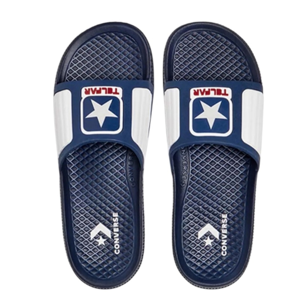 CONVERSE x TELFAR All Star Slide - Navy Peony & White Sz 6 & 7 - Picture 1 of 8